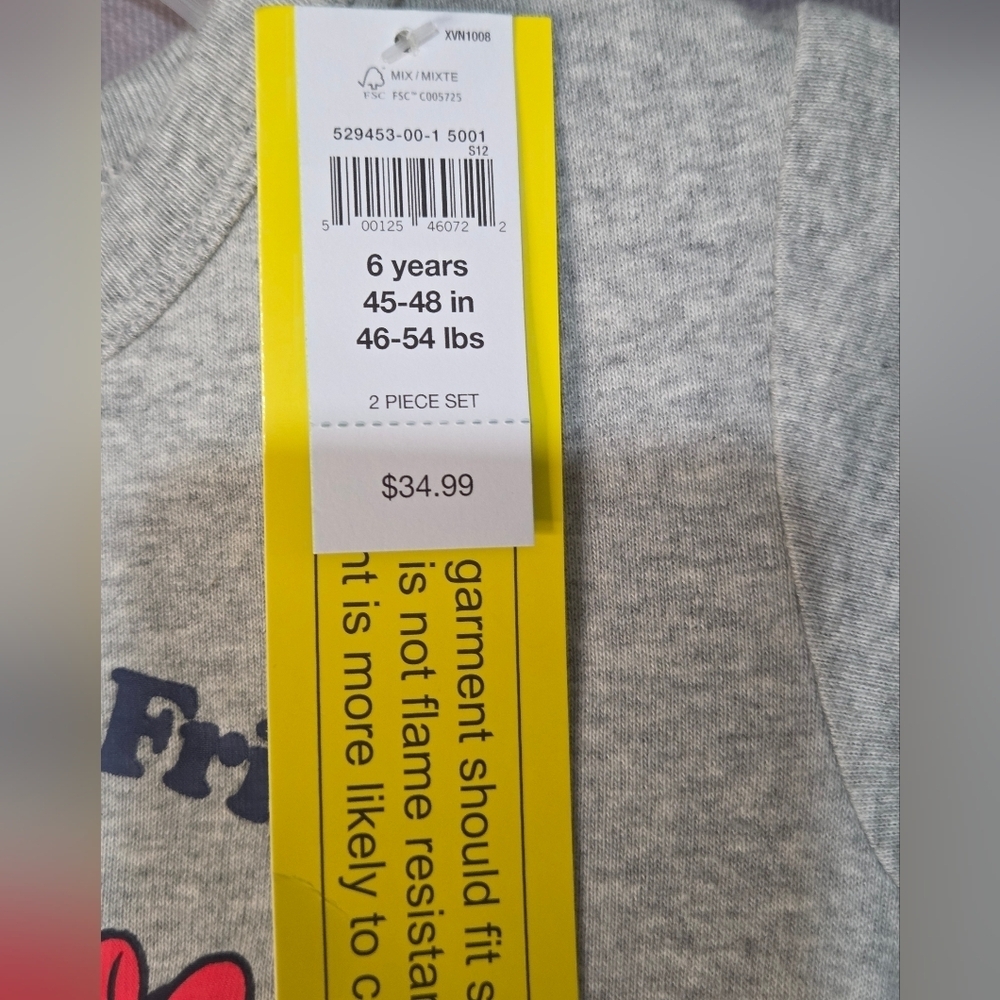 Baby Gap Disney Mickey Minnie NWT Thankful For Friends Sz 6 Yrs Long Sleeve Top - Picture 3 of 6